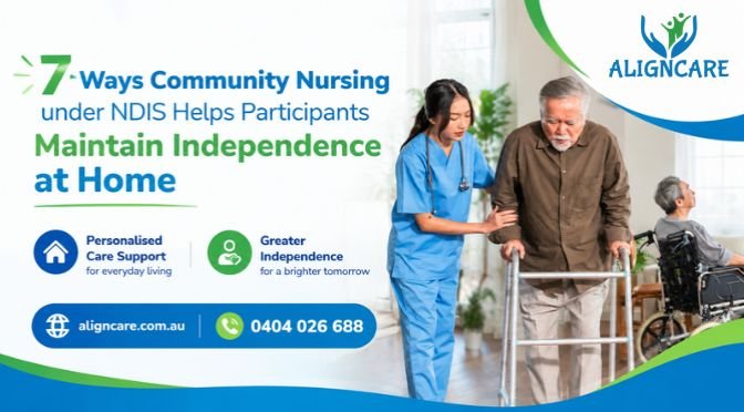 Align Care Community Nursing Canberra providing NDIS nursing services, disability nursing care, and personalised home nursing support to help participants maintain independence at home.